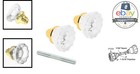 Fluted Glass Door Knobs Brass 2 In Mortise Lock Spindle Antique Style