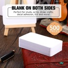 Sepamoon 500 Pcs Blank Business Cards Cardstock 2  X 3 5  Small Blank Note Cards
