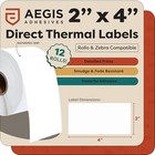 2  X 4  Direct Thermal Printer Labels  4200 Count  12 Rolls  2  X 4 
