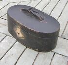 Victorian Moroccan Leather Portable Sewing Box With Mother Of Pearl Implements