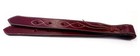 Off Billet Figure 8 Border Stitched Double Leather Burgundy New