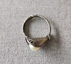Vintage Sterling And Real Pearl Ring Size 8 85