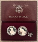 1984 Commemorative Proof Silver Dollars - Los Angeles Olympics 2-coin Set