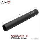 Aim7 Apex Ultra 8  Linear Comp Muzzle Brake Multi-cal 223 9mm 30cal 1 2x28 5 8x2