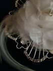 Rhinestone Tiara Crown Princess Pearl Women Girl Bridal Birthday Wedding Comb