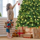 7 5ft Prelit Christmas Tree  Indoor Xmas Tree W  1346 Pvc Branch  Pre-strung 400