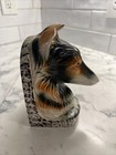 Vintage Collie Dog Bookends Ceramic