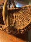 Old Vintage Hand Made Basket  Split Splint Possibly Appalachian Mellon Buttock
