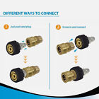 2x Pressure Washer Adapter Set M22 14mm To 3 8 Inch Quick Connect Fittings Us