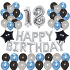 Birthday Balloons 1st 16th 18th 30th 40th Black   Gold Party Decor Latex Uk