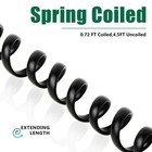 Phone Cord For Landline 4 5ft Uncoiled 0 72ft Coiled Rj9 4p4c 2 Pack