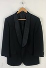Jos A Bank Mens Size 40s   30w Black Two Piece Formal Tuxedo Suit