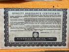 Vintage Kingmann-white Model 250 Mini-sine Magnetic Sine Bar - Complete Set 1965