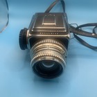 Hasselblad 500c Medium Format Camera Blk silver  W carl Zeiss Planar 80mm F 2 8