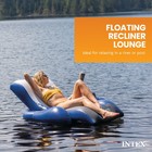 Intex Floating Recliner Inflatable Lake Lounge  Pool Float Chair W  Cup Holders