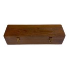Wood Box With White And Black Feather Quill Nib Pens Inkwell And Powder Ink