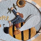 2002 Williraye Studio Welcome Oval Stepping Stone  Plaque