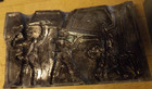 Vintage Lead Mold Of 3 Vintage Soldiers Toy Used Condition Free Shipping 