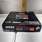 Msi B450m-a Pro Max Am4 Amd B450 Sata 6gb s Micro Atx Amd Motherboard