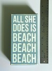Mermaid   Beach Theme Home Decor Freestanding Art Featuring Fun Quotes