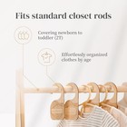 New Whitluck s Wooden Baby Closet Dividers     8-pack Double-sided Hangers