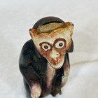 Rare Vintage 1920 s Cast Iron Monkey Bank - Great Quality And Details 