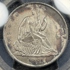 1861-o Seated Liberty Half Dollar 50c Pcgs Unc Details Civil War Csa Rare W-09