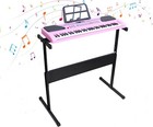 61 Key Music Electronic Keyboard Electric Digital Piano Organ W stand microphone
