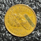 1966 Canada Cent Major Retained Strike Through Alloy Inclusion Error Coin Choice