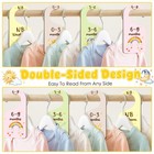 Baby Closet Dividers  8 Pcs Wooden Double-sided Baby Clothes Organizer Hanger   