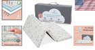 Baby Foam Mattress 38 Inch Waterproof Plush Top Trifold Portable Crib Mattress