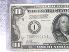 1928  100 Federal Reserve Note Bill Hundred Dollar Minneapolis Low Number Great