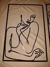 2x Metal Woman Wall Art Minimalist Silhouette Abstract 