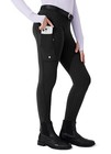  Girls Fleece Horse Riding Pants Equestrian Breeches Kids Winter Medium Black