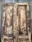 Antique French Double Doors  39x101  Raised Panel European Reclaimed Doors A342