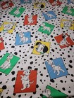 Vintage 101 Dalmatians Disney Twin Flat Bed Sheet And Pillow Case 2-pieces