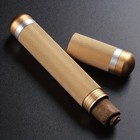 Red Aluminum Cigar Tube Humidor Moisture Proof Storage Case Travel Holder