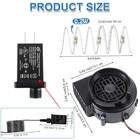 12v Adapter Inflatable Air Fan Blower Motor 5led Light Party Blow Up Inflatables