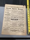 1891-1892 Season Elyria Opera House Lyon Comedy Co Official Program W Store Ads