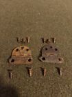 Vintage Singer Treadle Sewing Machine Cabinet Desk Table Front Leaf Hinge Top