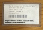 Blockbuster Card Vintage Collectible