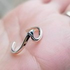 New Style Women s 14k White Gold Plated Adjustable Attractive Wave Toe Ring