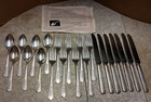 Wm A Rogers A1 Plus Oneida Ltd 1938 Rosalie Pattern 22 Pc Silver Plate Flatware