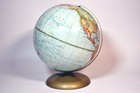 Vintage Rand Mcnally 12  Political World Globe Raised Detailed Cartography Map