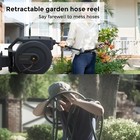 Giraffe Tools Retractable Garden Hose Reel Wall Mount 5 8-in 115-ft Water Hose