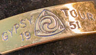 Vintage 1951 Ama Gypsy Tour Brass Id Bracelet Motorcycle Harley Indian Collectib
