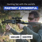 Ballista Bat Reverse L-stock Hunting Crossbow Bundle - Quiver  4x32 Scope   More