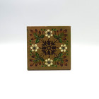 Antique Fireplace Tile Arts   Crafts Impasto Floral Sherwin   Cotton C1886 Ae3