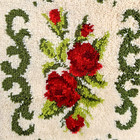 Vintage Wonderart 4725 Roses   Scrolls Latch-hook Rug Kit Complete Wall Hanging