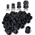 10pcs Waterproof Cable Gland Kit Nylon Npt Adjustable Cable 1 4    3 8    1 2    3 4   
